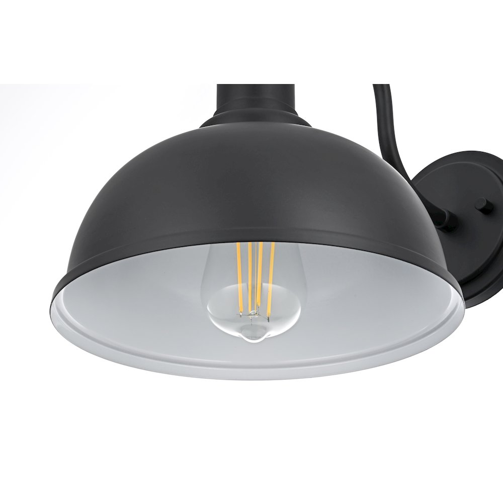 Aron 9.5 Inch Outdoor Wall Sconce In Black