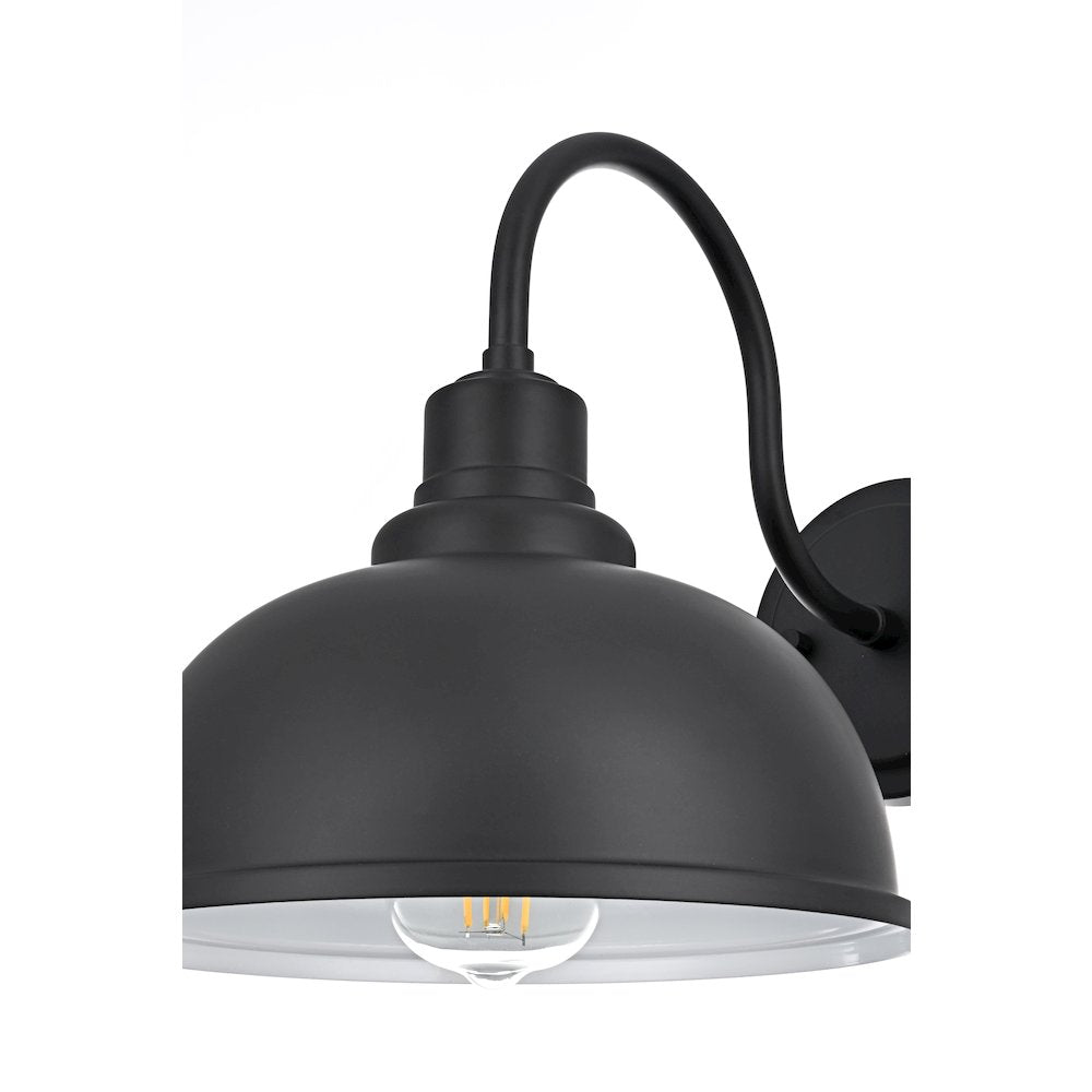 Aron 9.5 Inch Outdoor Wall Sconce In Black