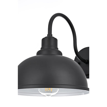 Aron 9.5 Inch Outdoor Wall Sconce In Black