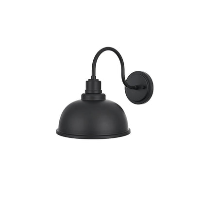 Aron 9.5 Inch Outdoor Wall Sconce In Black