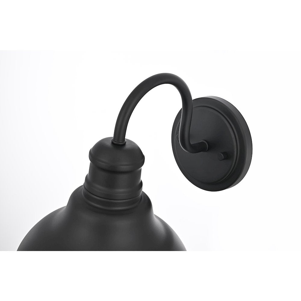 Callen 9 Inch Outdoor Wall Sconce In Black