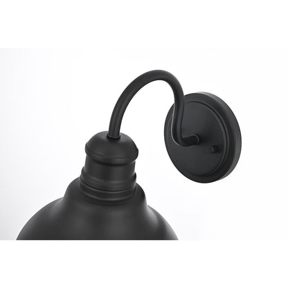 Callen 9 Inch Outdoor Wall Sconce In Black