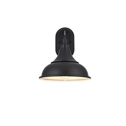 Elian 11 Inch Outdoor Wall Sconce In Black
