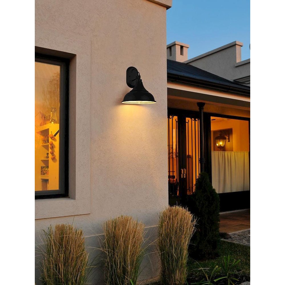 Elian 11 Inch Outdoor Wall Sconce In Black