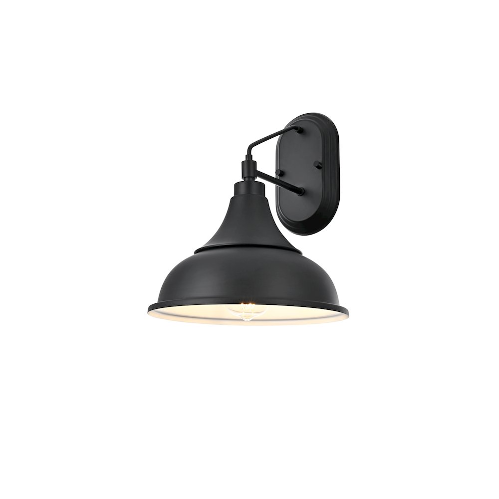 Elian 11 Inch Outdoor Wall Sconce In Black