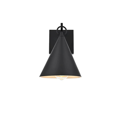 Hendrix 8 Inch Outdoor Wall Sconce In Black