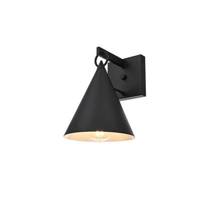 Hendrix 8 Inch Outdoor Wall Sconce In Black