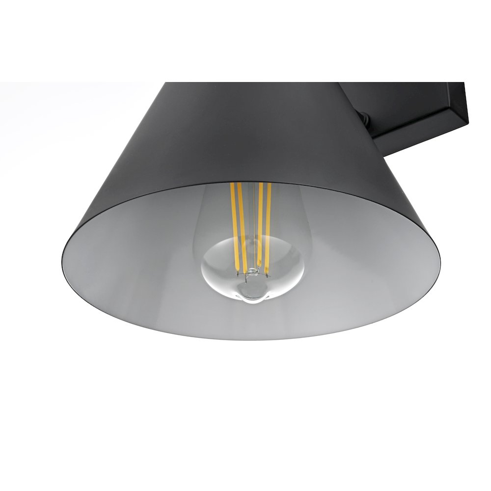 Hendrix 8 Inch Outdoor Wall Sconce In Black