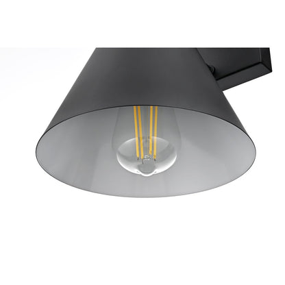 Hendrix 8 Inch Outdoor Wall Sconce In Black