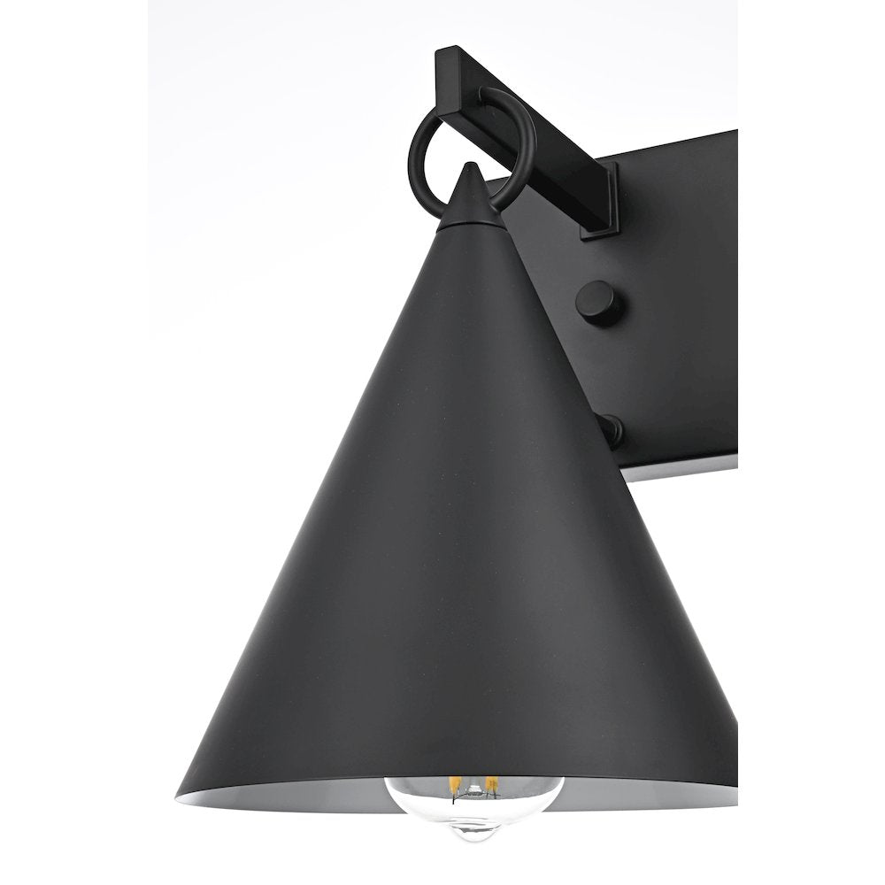 Hendrix 8 Inch Outdoor Wall Sconce In Black