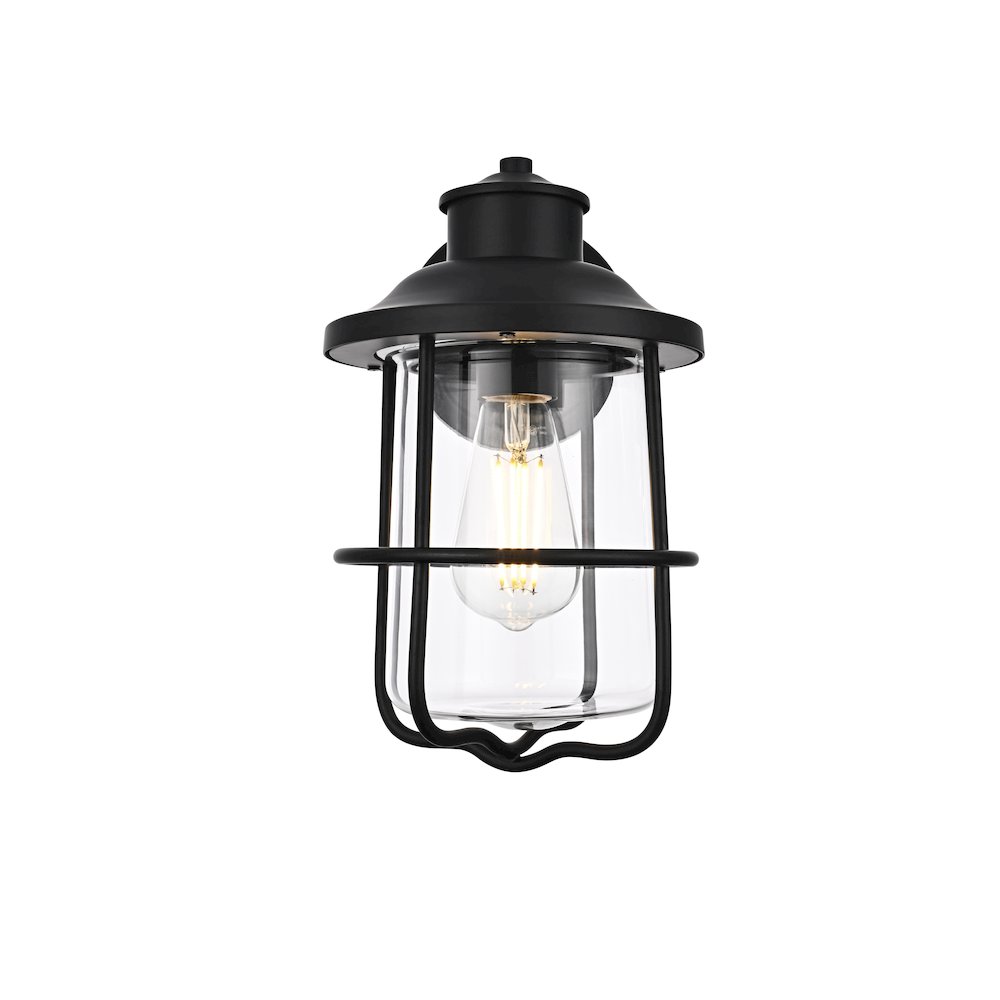 Huxley 7 Inch Outdoor Wall Sconce In Black