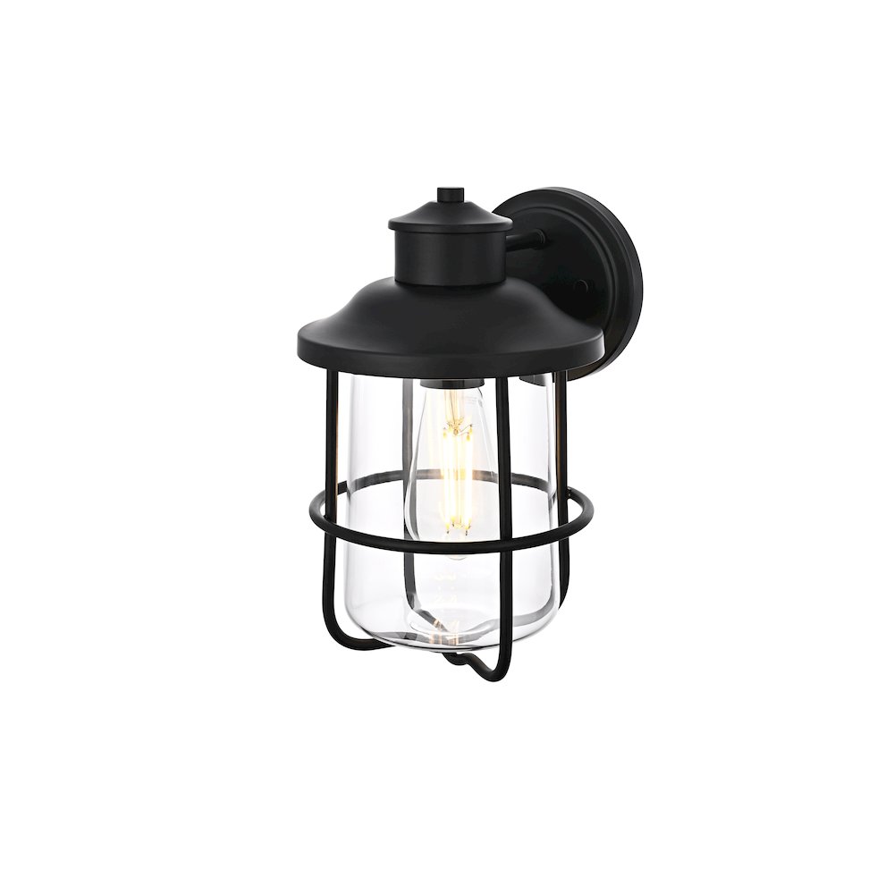 Huxley 7 Inch Outdoor Wall Sconce In Black