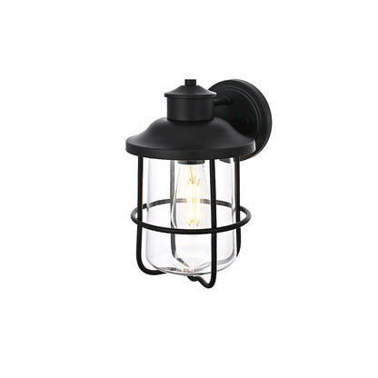 Huxley 7 Inch Outdoor Wall Sconce In Black
