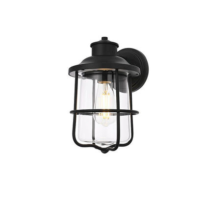 Huxley 7 Inch Outdoor Wall Sconce In Black