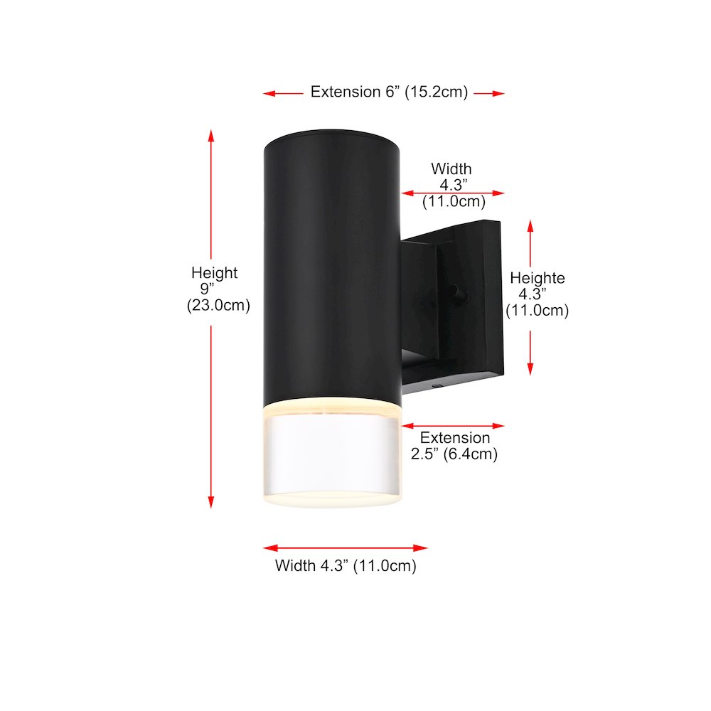 Jase 5 Inch Outdoor Wall Sconce In Black