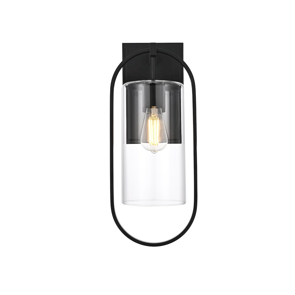 Jaxson 8 Inch Outdoor Wall Sconce In Black