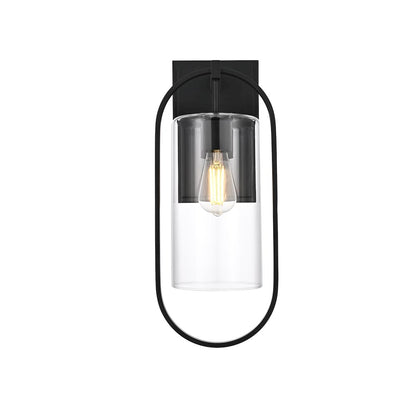 Jaxson 8 Inch Outdoor Wall Sconce In Black