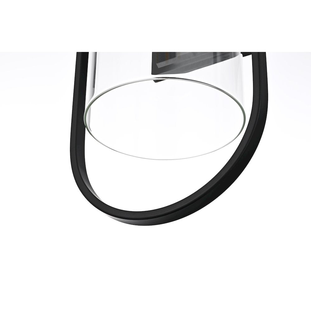 Jaxson 8 Inch Outdoor Wall Sconce In Black