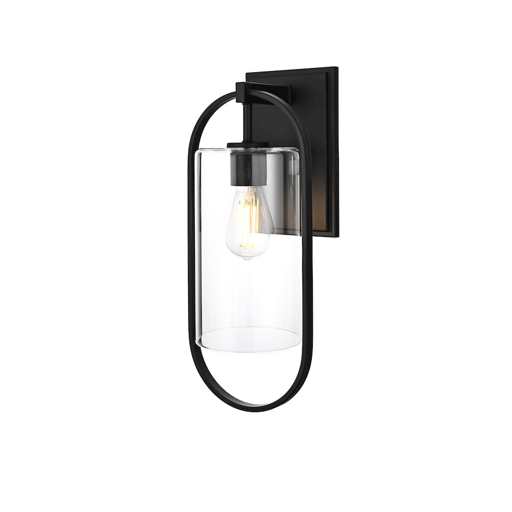 Jaxson 8 Inch Outdoor Wall Sconce In Black