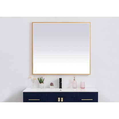 Pier 36x40 inch LED mirror with adjustable color temperature