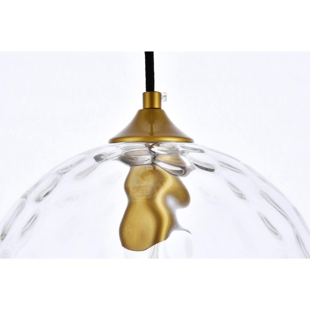 Cashel 10 inch light brass pendant