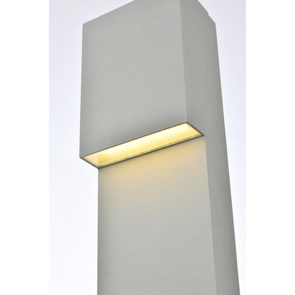 Raine Integrated LED wall sconce in silver