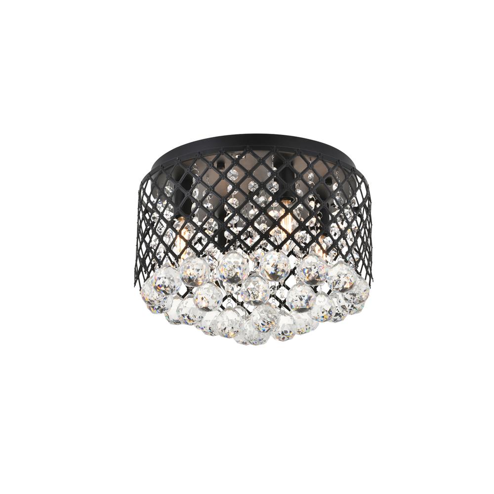 Tully 4 light Matte Black Flush Mount