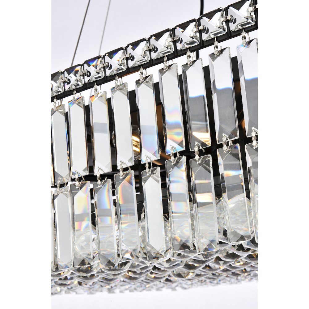 Maxime 28 Inch Black Chandelier