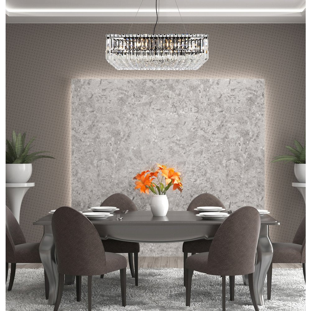 Maxime 28 Inch Black Chandelier