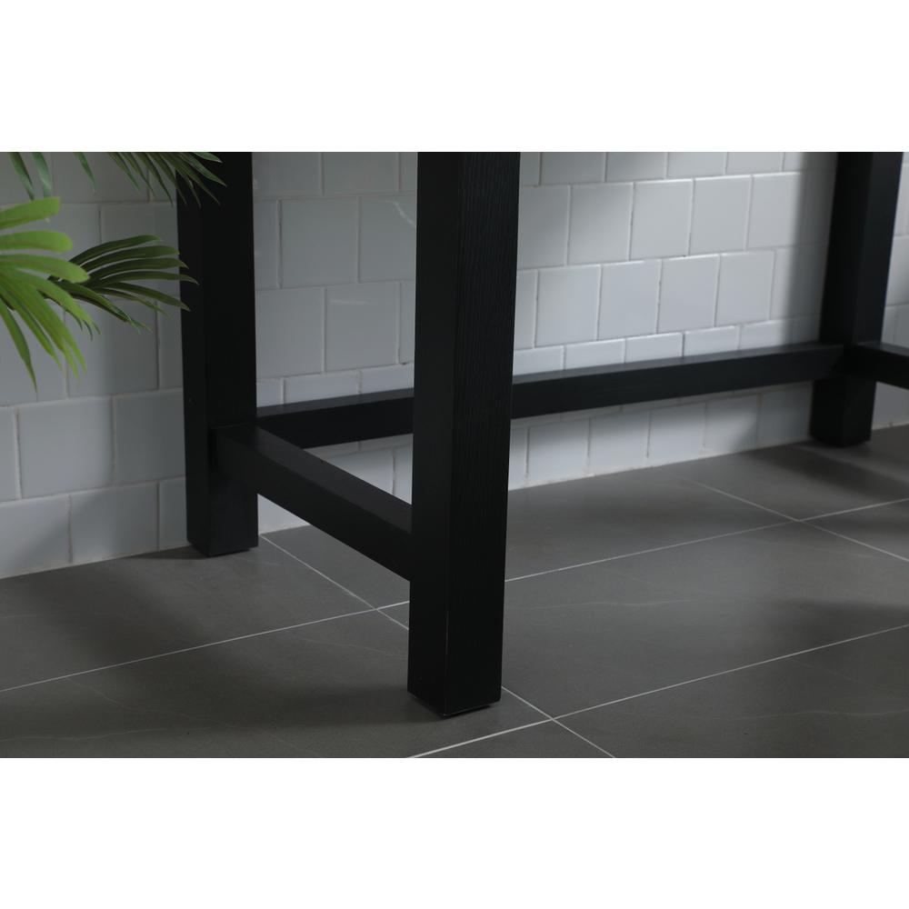 42 Inch ADA Compliant Bathroom Vanity In Black
