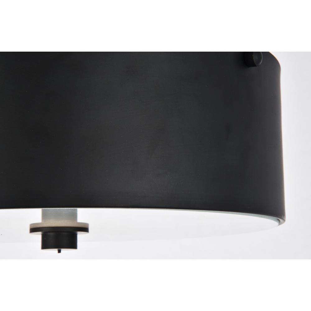 Hazen 2 light 12 inch Flat Black flush mount