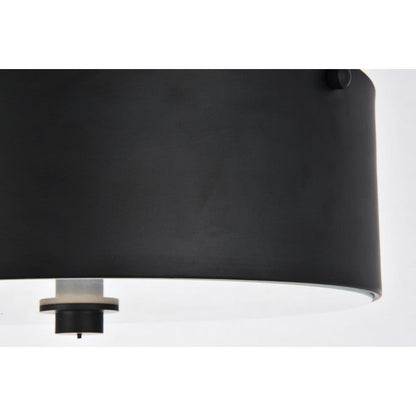 Hazen 2 light 12 inch Flat Black flush mount