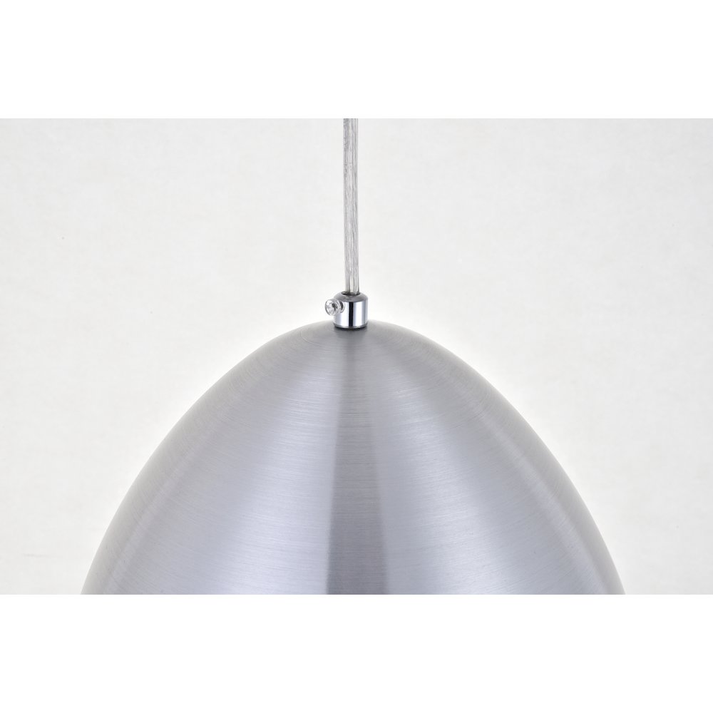 Circa 1 Light Burnished Nickel Pendant