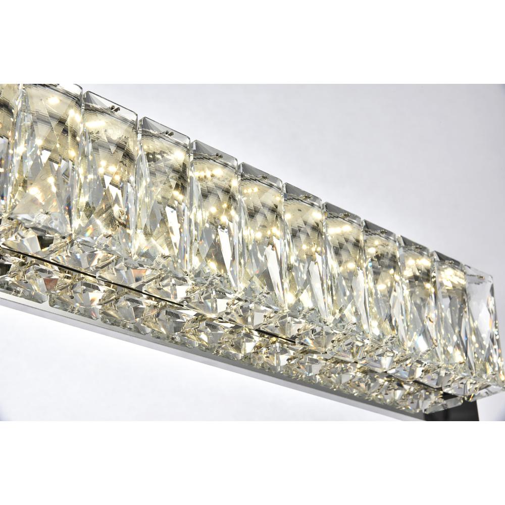 Monroe Integrated Led Chip Light Chrome Wall Sconce Clear Royal Cut Crystal