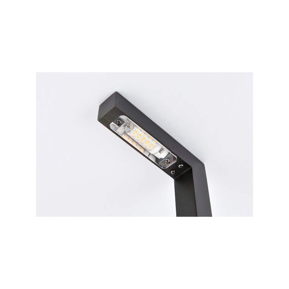 Outdoor 12V Cast Brass modern path light in Dark Bronze