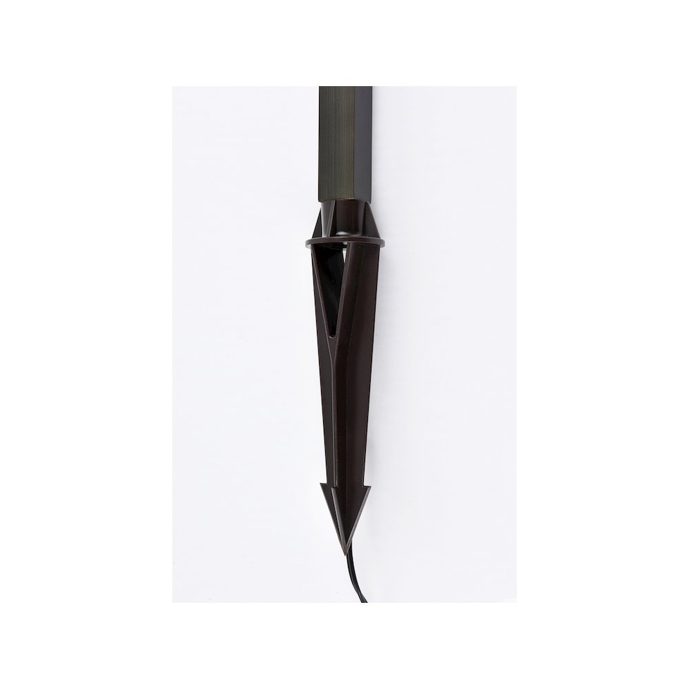 Outdoor 12V Cast Brass modern path light in Dark Bronze