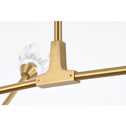 Zayne 8 Light Pendant in Gold