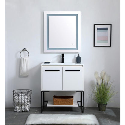 30 inch  Single Bathroom Vanity in White