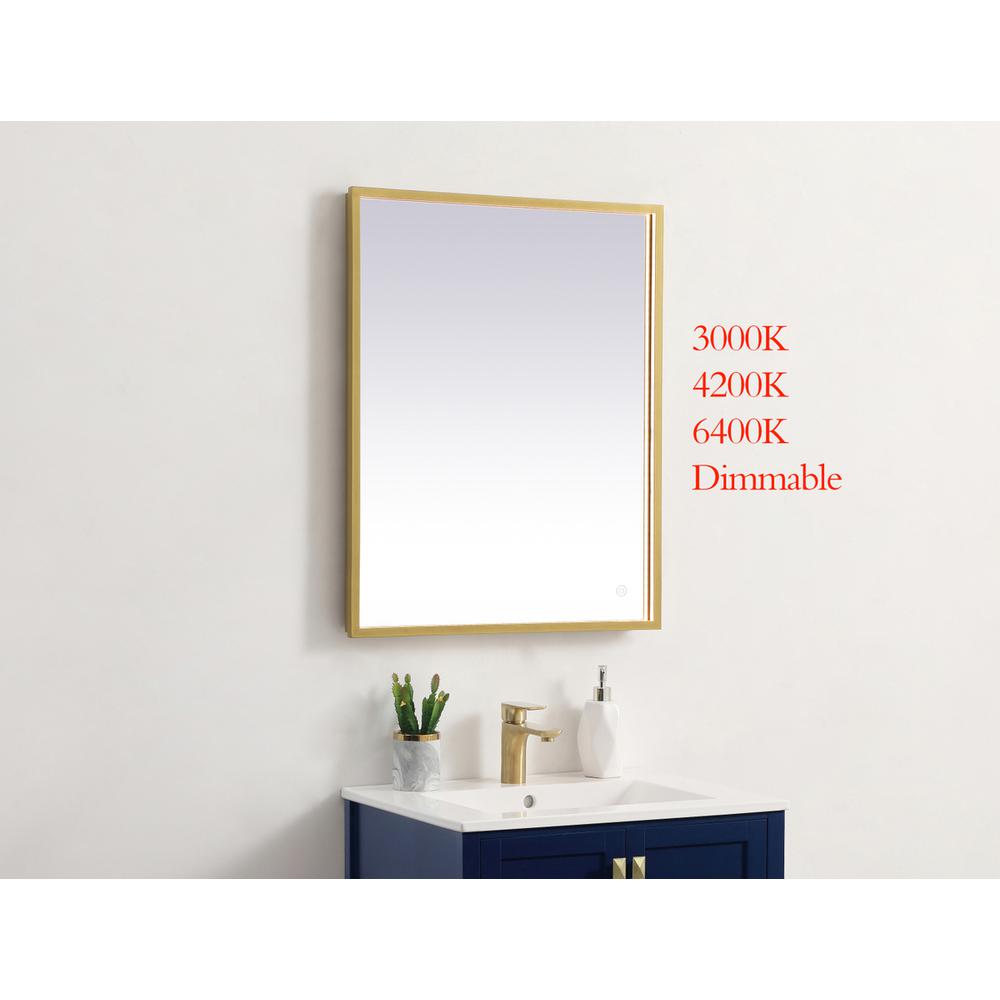 Pier 24x30 inch LED mirror with adjustable color temperature