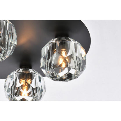Graham 4 Light Ceiling Lamp in Black
