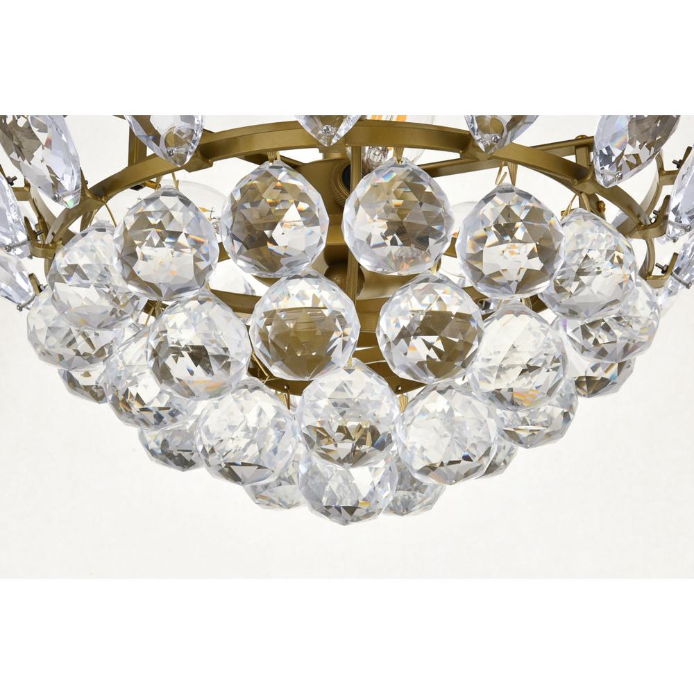 Emilia 14 inch flush mount in brass