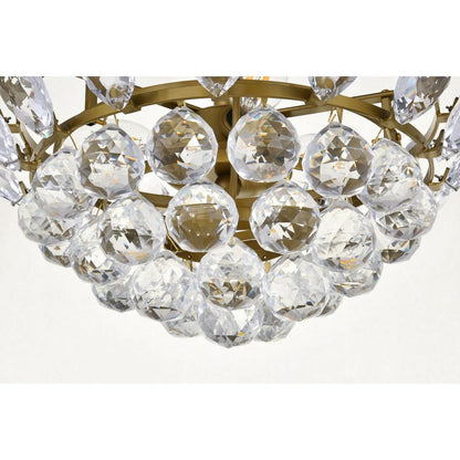 Emilia 14 inch flush mount in brass