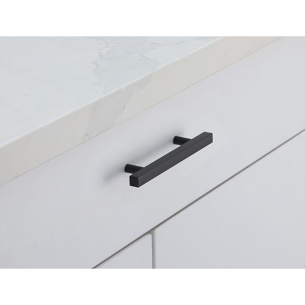 Dior 4" Center to Center Matte Black Bar Pull Multipack (set of 10)