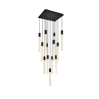 Weston 13 lights pendant in black