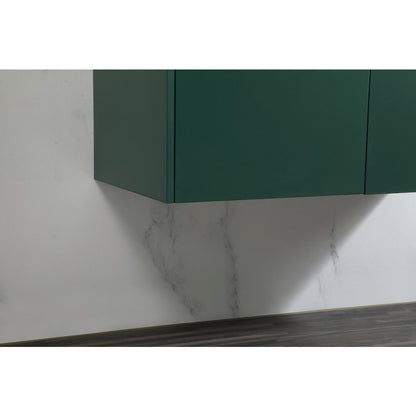 36 Inch Single Bathroom Vanity In Green