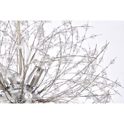 Solace 9 lights Chrome pendant