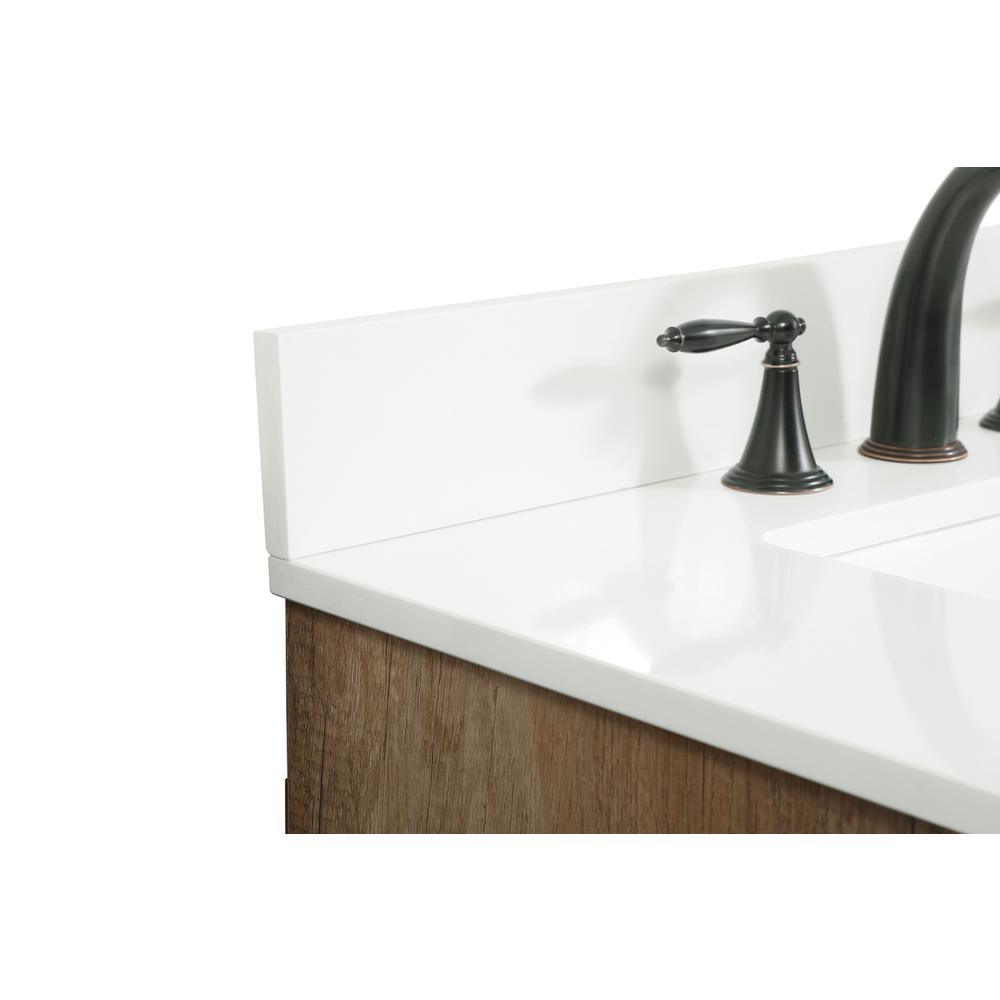 30 inch Single bathroom vanity in natural oak with backsplash