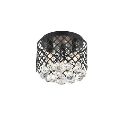 Tully 3 light Matte Black Flush Mount