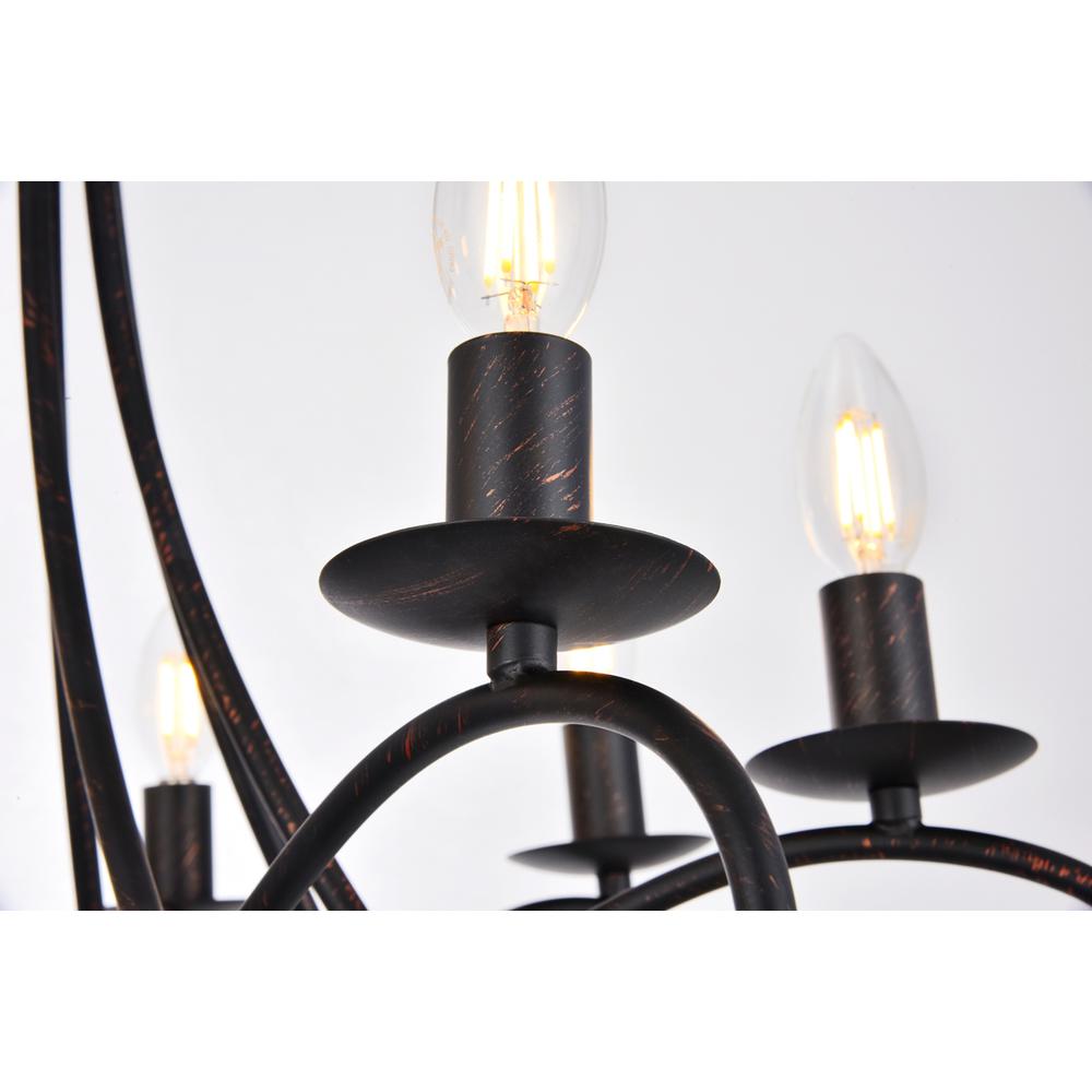 Lyndon 8 light Dark Bronze Pendant