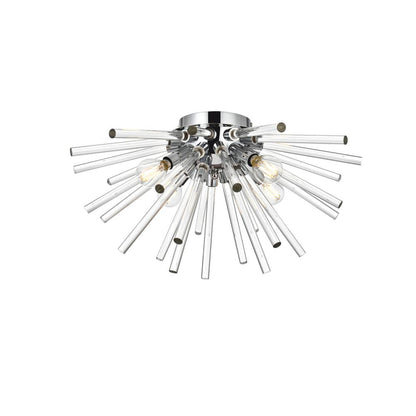 Sienna 18 Inch Crystal Rod Wall Sconce In Chrome